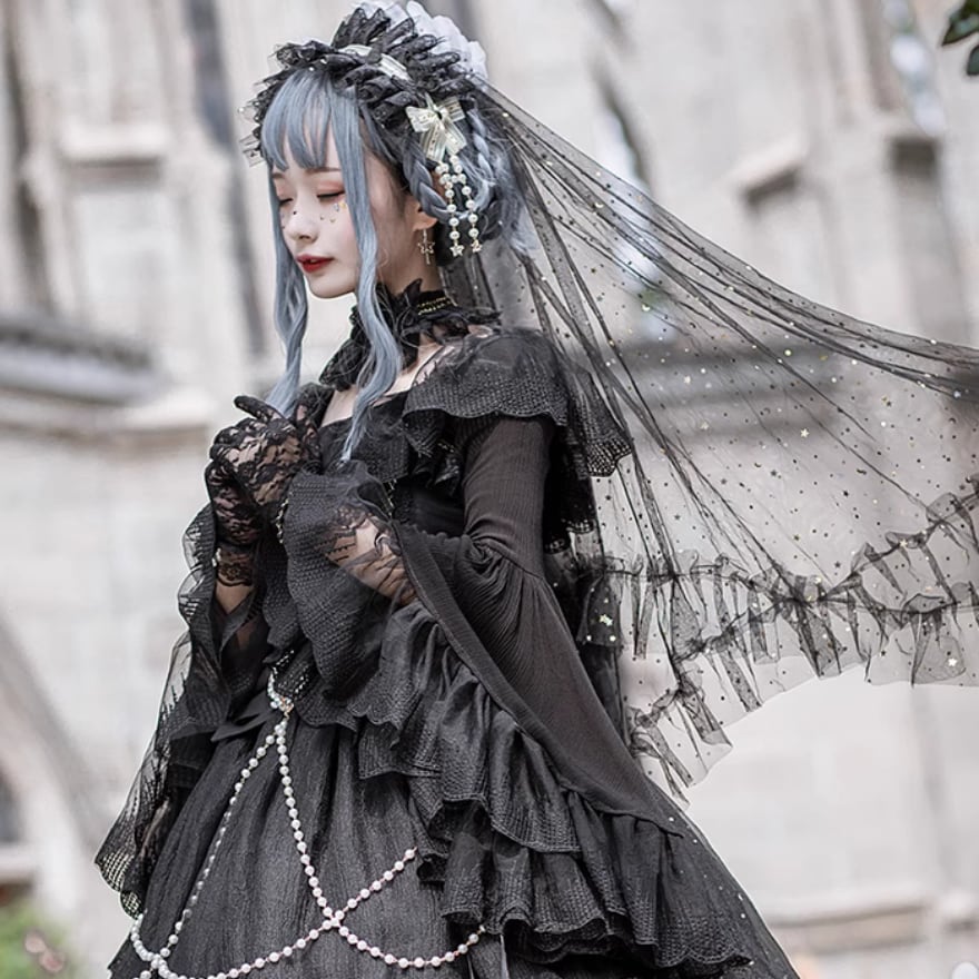 花与珍珠匣 ジャンパースカート ヘッドドレス チョーカー フルセット