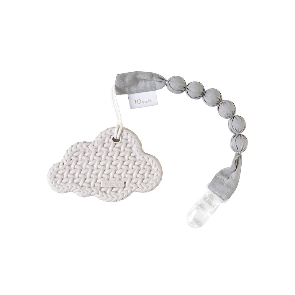 10mois(ディモワ) / TEETHER(歯がため)クラウドホルダー付き / グレー