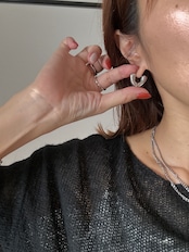 open heart hoop pierce