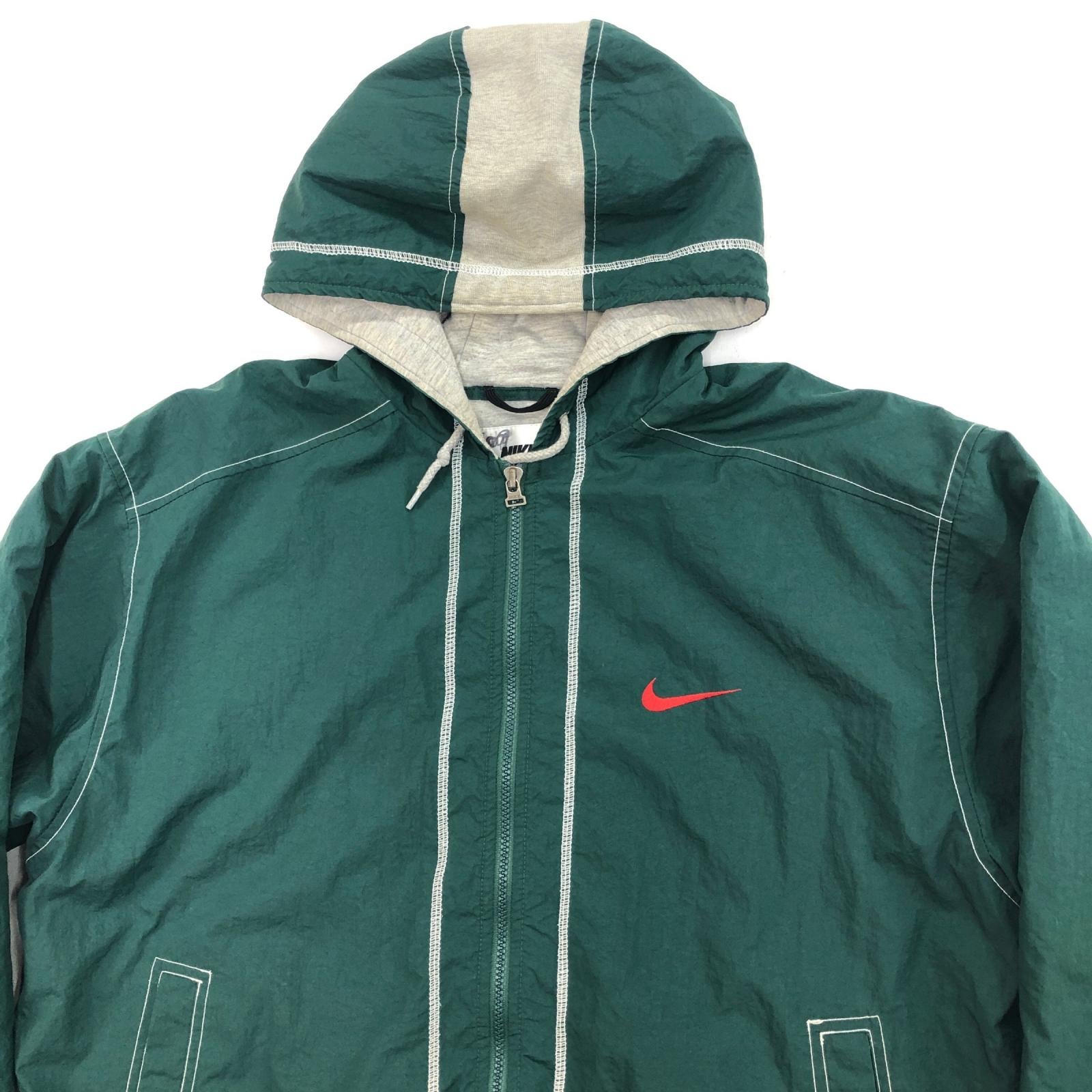 NIKE ナイキ 90年代 中綿キルティング ナイロンパーカー ジップ