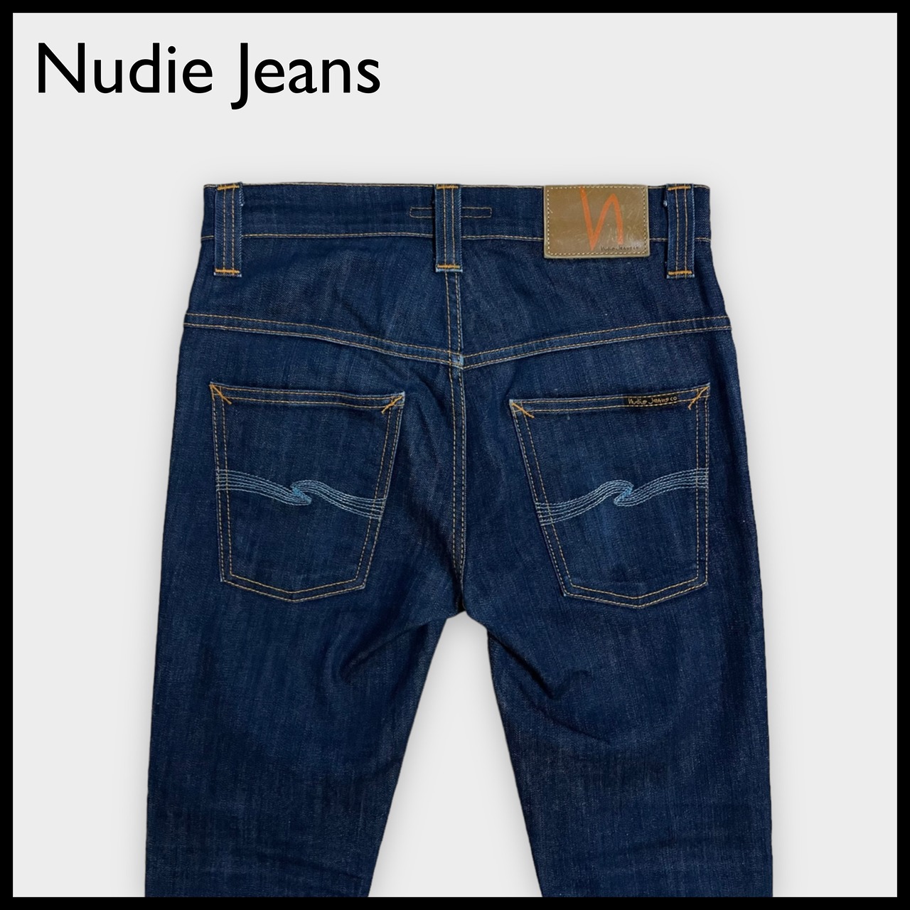 【Nudie Jeans】イタリア製 デニム ジーンズ ジーパン ボトムス パンツ Thin Finn シンフィン W28 テーパード スリム ヌーディージーンズ EU古着