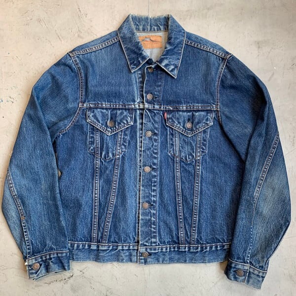 60's 70'sLEVI'S リーバイス 70505 デニムジャケット Big E トラッカージャケット 4th 不均等V 小パッチ 42位 希少  ヴィンテージ BA-1197 RM1566H | agito vintage powered by BASE