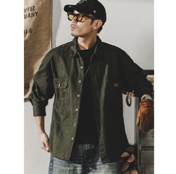 Front pocket design shirt P362