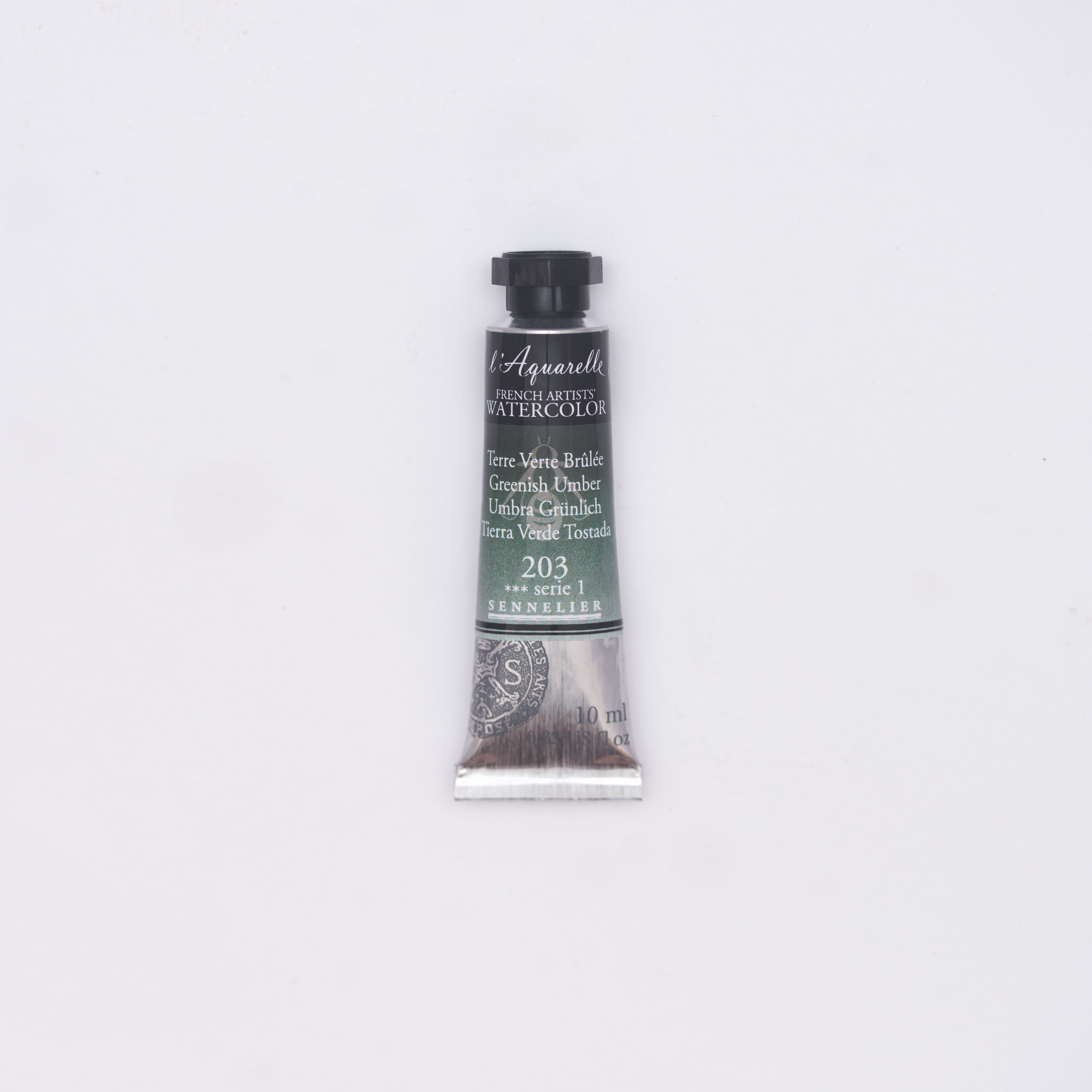 セヌリエWC 203 グリーニッシュ・アンバー 透明水彩絵具 チューブ10ml Ｓ1
