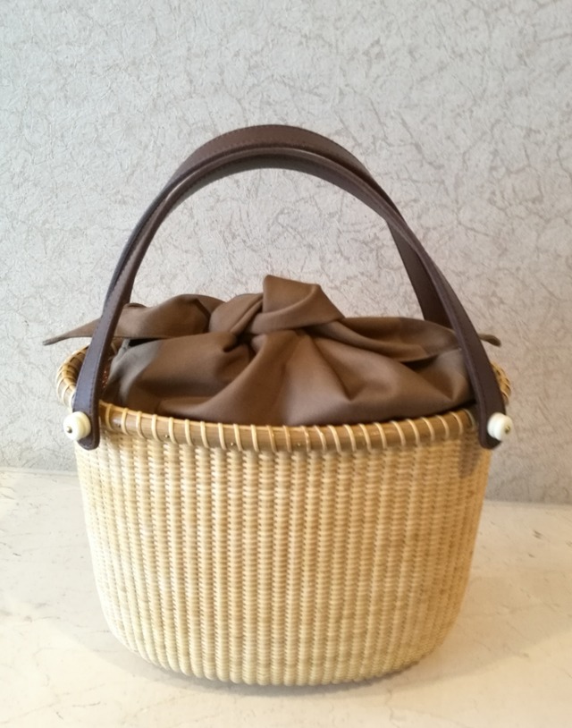 ナンタケットバスケット専用★ロング黒檀ハスプ11㎝