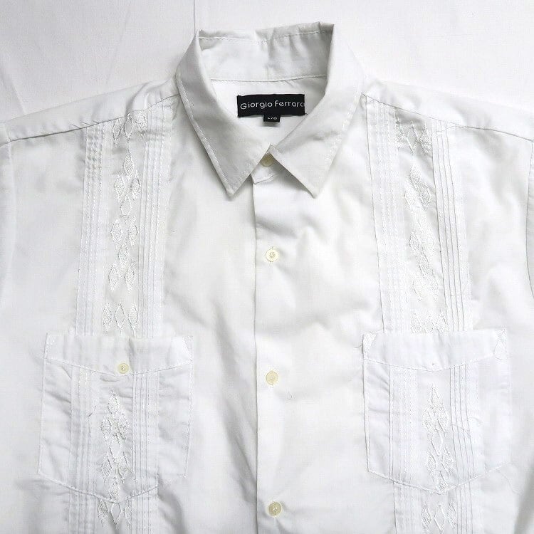 古着 Giorgio Ferrara キューバシャツ 半袖シャツ ボックスシャツ 4