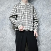 IZOD check nylon pullover
