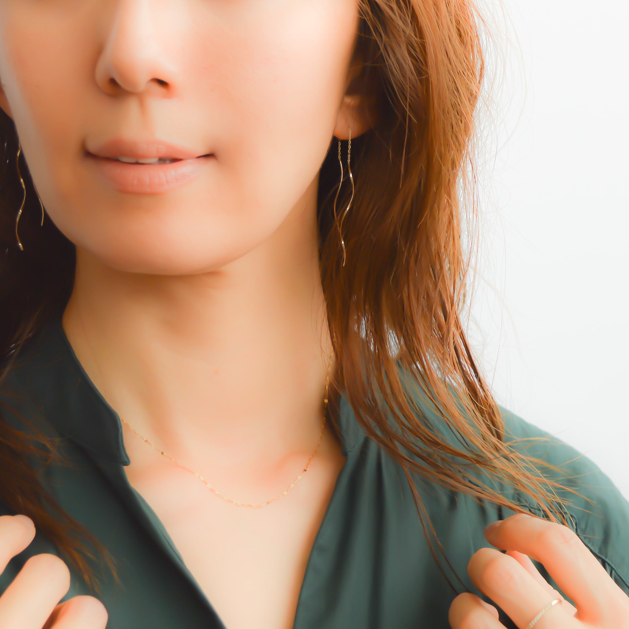 フェイスラインを綺麗に魅せるピアスK10 Twist Pierce | naotjewelry
