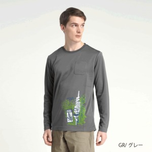 メンズ EVAEDGE ロングスリーブTシャツ（グレー）P821FLSM02