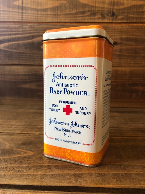 VINTAGE BABY POWDER TIN /Johnson&Johnson ジョンソン&ジョンソン 100周年 赤十字 缶ビンテージ