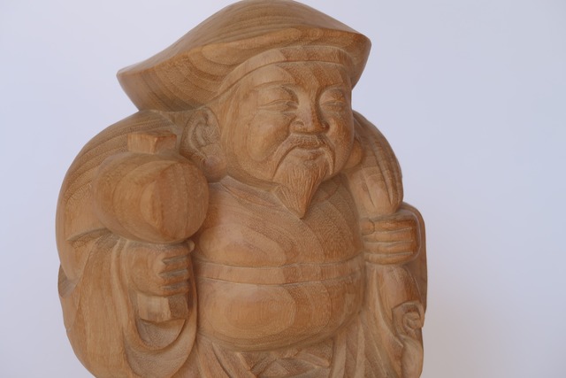 Daikokuten ― An Original Wood Sculpture by Tessō Mori
