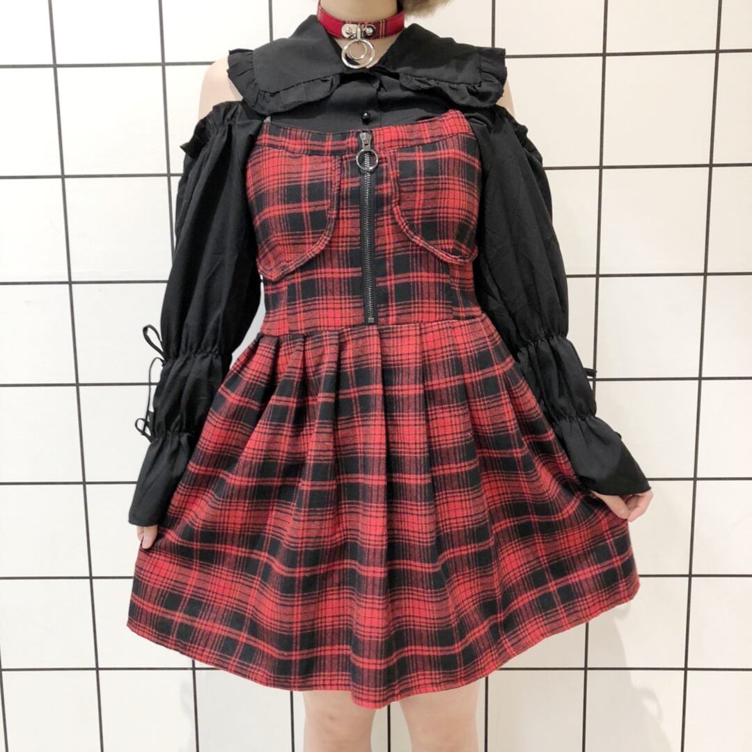 ワンピ人気no 1 チェックプリーツキャミワンピ Volcan Aphrodite