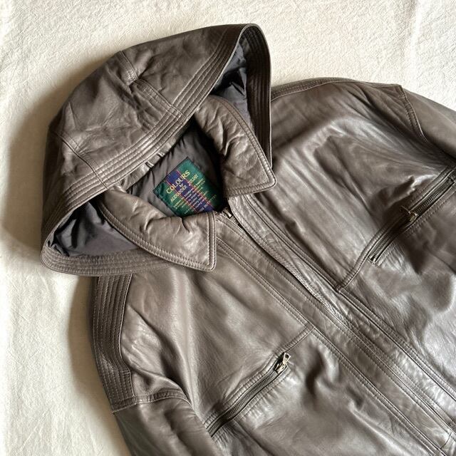 COLOURS by ALEXANDER JULIAN 1990's LEATHER JACKET COAT COLOURS by ALEXANDER JULIAN 1990's LEATHER JACKET COAT