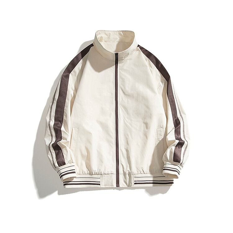 ★RETRO CONTRAST COLOR SPRACING STAND COLOR JACKET　　　A0459