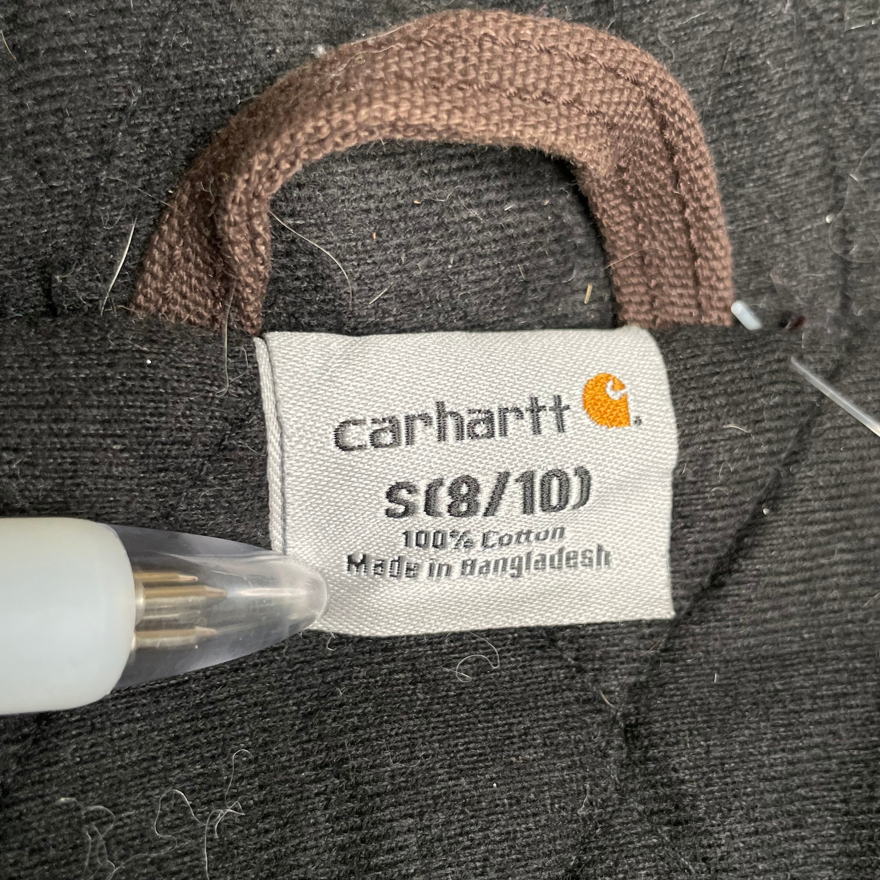 Carhartt アクティブジャケット S（XS相当）革パッチ コットン100 