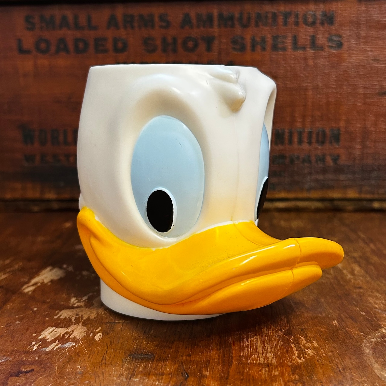 1980s Disney Donald Duck 3D Face Mug ドナルドダック ヴィンテージ フェイスマグ