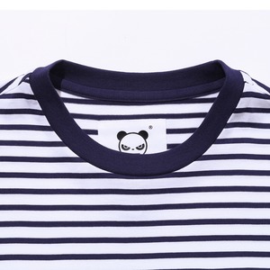 SALE 【HIPANDA ハイパンダ】メンズ ストライプ  Tシャツ MEN'S STRIPE SHORT SLEEVED T-SHIRT / BLUE