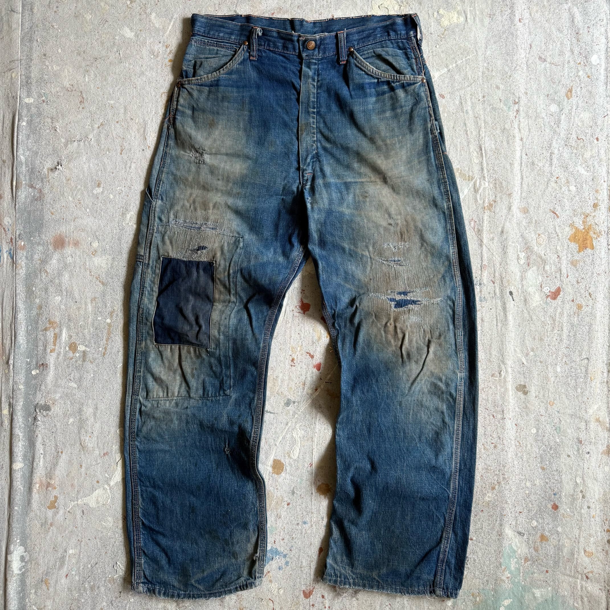 1960s ペインターパンツ W33xL30 襤褸 Z234