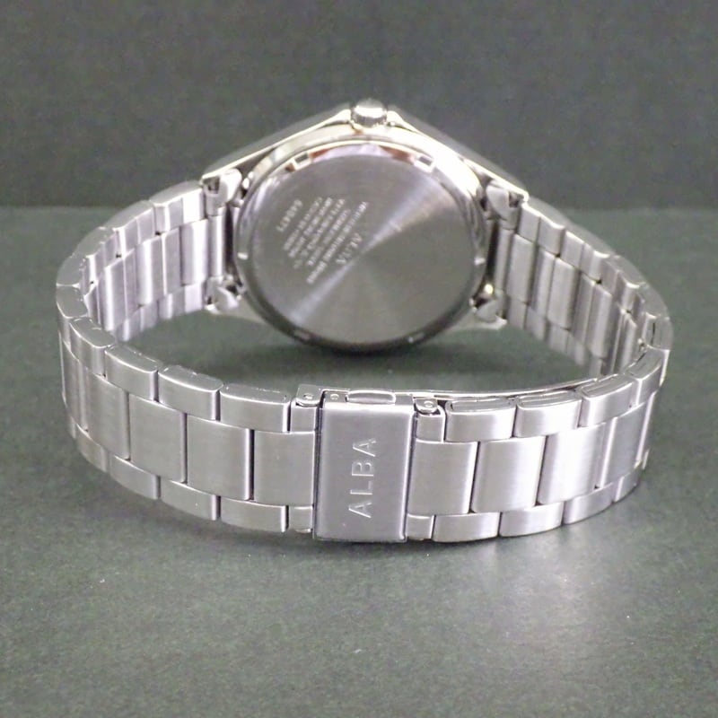 SEIKO セイコー ALBA アルバ AQPK411 ブルー文字盤 ステンレスバンド