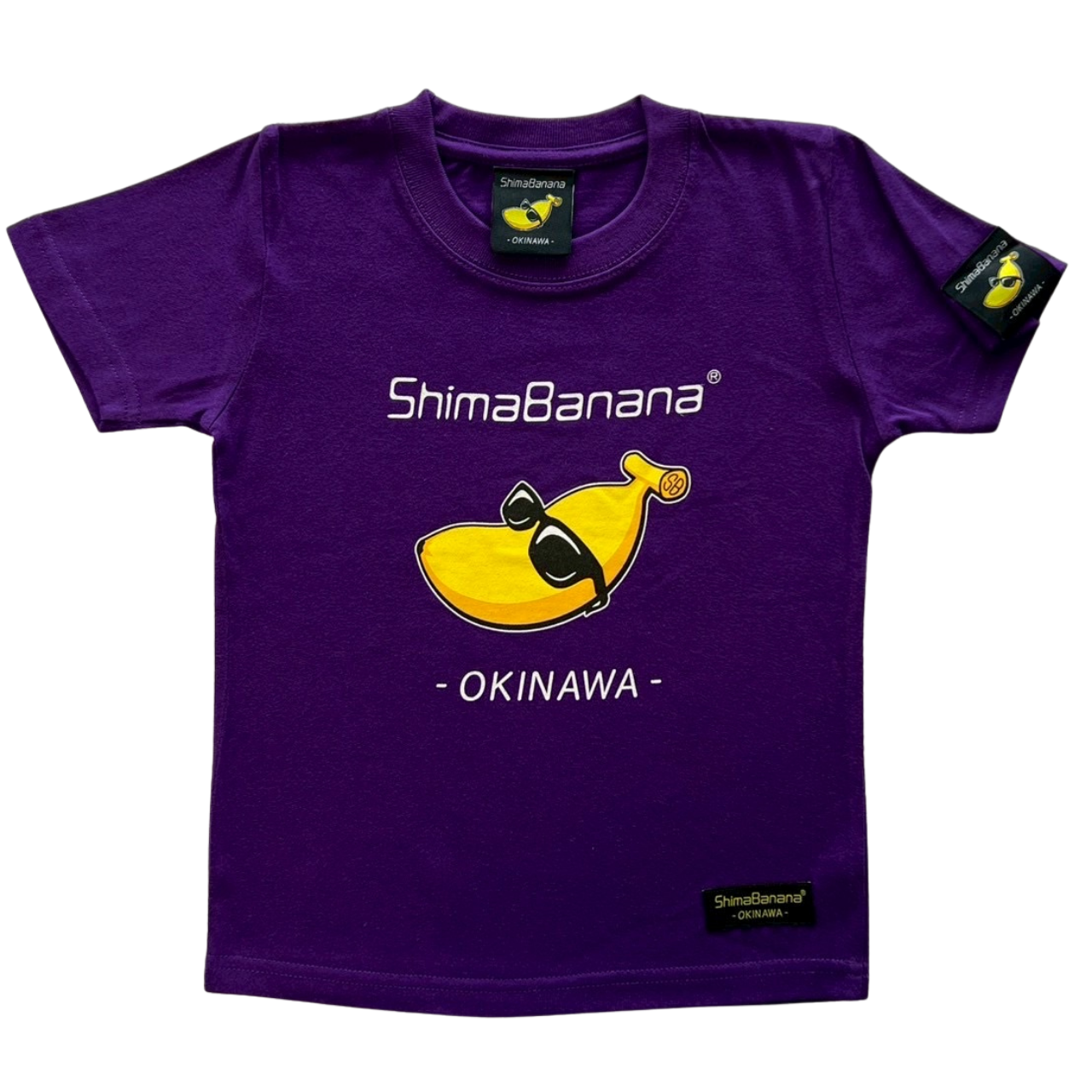 SALE〉【こども】ShimaBanana SCT001 【沖縄県内工場プリント】シマ