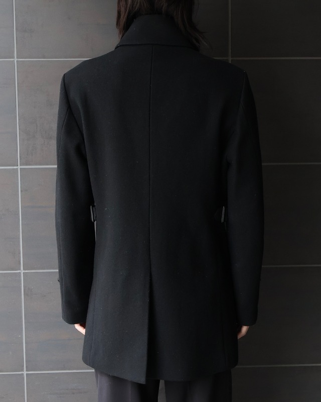 Standing collar wool jacket