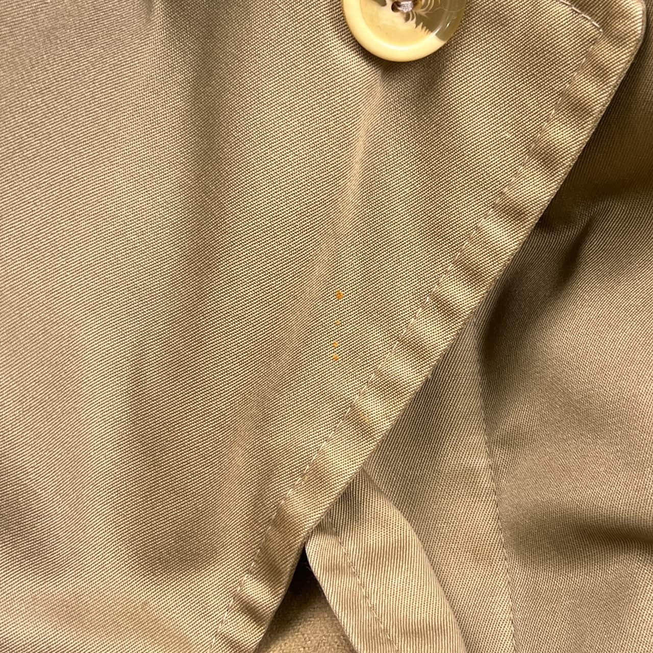 80s CHAPS RALPH LAUREN チャップス ラルフローレン ライナー付き ステンカラーコート 42S/ベージュ メンズ ビンテージ