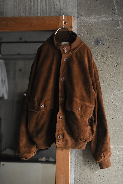 OK/90's "LIVING WORLD" nubuck leather valstar jacket