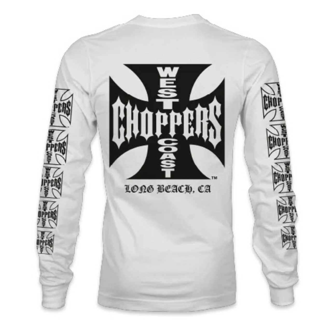 OG LBC ロング スリーブ シャツ ホワイト  / ブラック：West Coast Choppers ウエスト コースト チョッパーズ