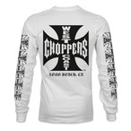 OG LBC ロング スリーブ シャツ ホワイト  / ブラック：West Coast Choppers ウエスト コースト チョッパーズ