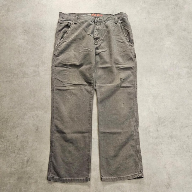 ディッキーズ W34 ダックパンツ ワーク ペインター 古着 グレー 17081