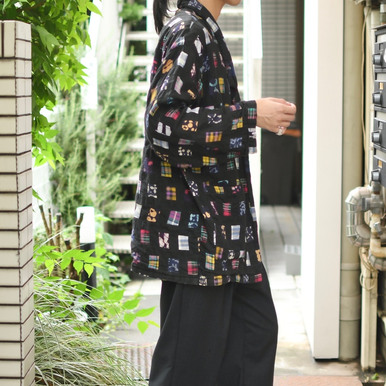 patch work design indian cotton jacket