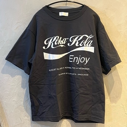 NEON SIGN　ネオンサイン　koka kola Tシャツ　ブラック　46　【代官山k02】