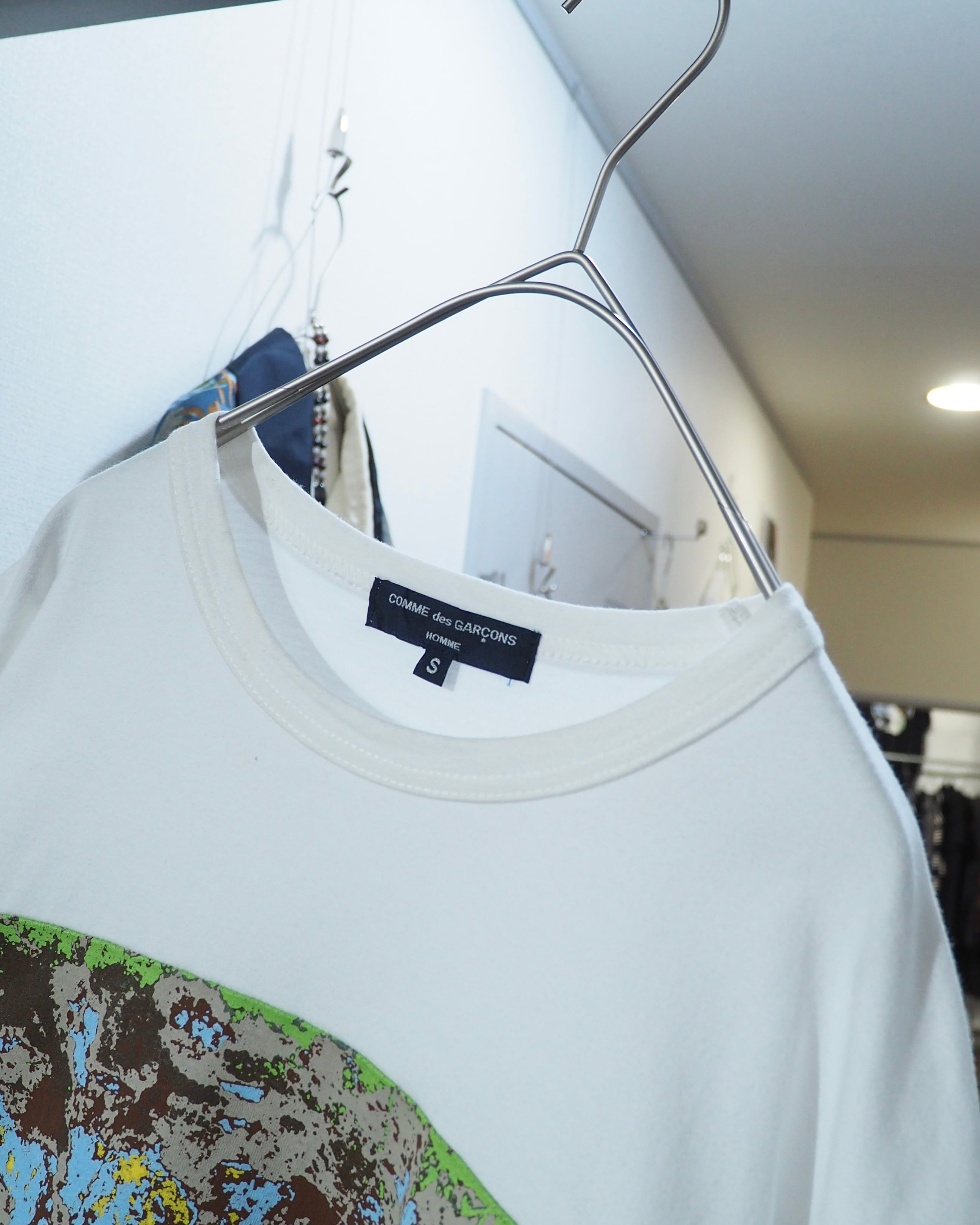 18SS ” COMME des GARCONS HOMME ” Different materials Switching Tee