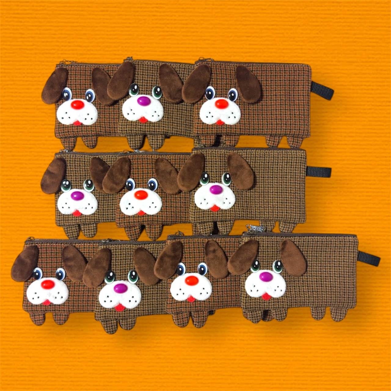 くま付き 親子がま口財布【A】 | Fabric Party