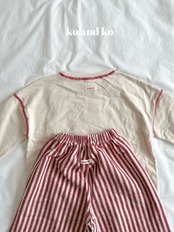 韓国子供服 / 26Autumn / 〖取寄〗ko and ko / ステッチT/ ベビー服 / キッズ服 *XXS~L*