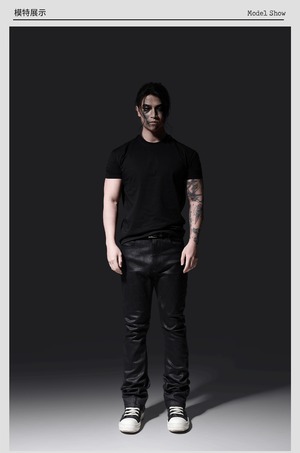 BH 26SS「BP-04」ハンドメイド シミターカットスリムワックスコートデニム