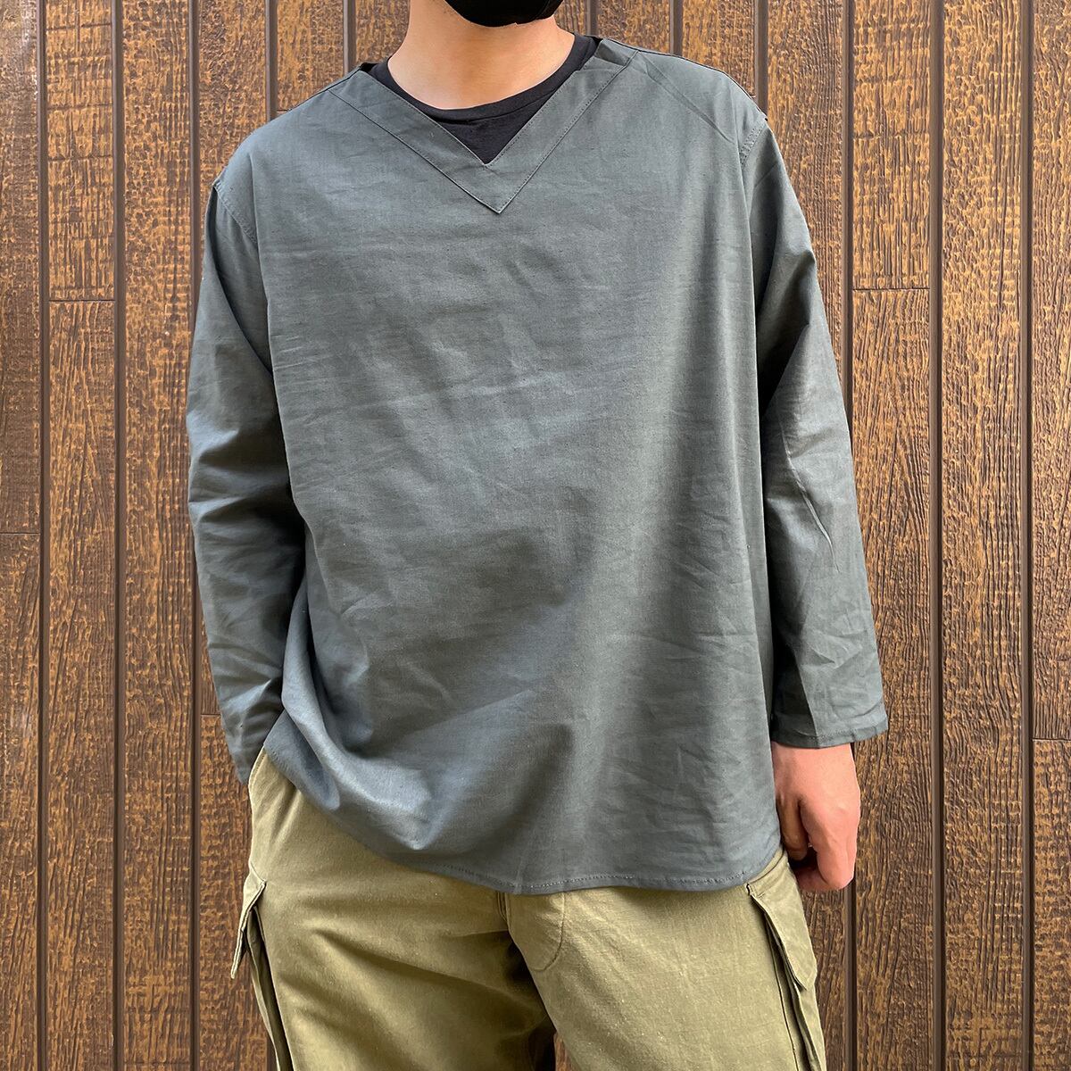 DEADSTOCK RUSSIAN MILITARY SLEEPING SHIRT OLIVE GRAY ] ロシア軍V