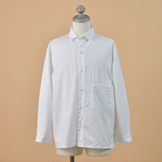 nisica ニシカ　レギュラーカラーシャツ・ホワイト【メンズ】　シンプルながら雰囲気の有るシャツが届きました【送料無料】