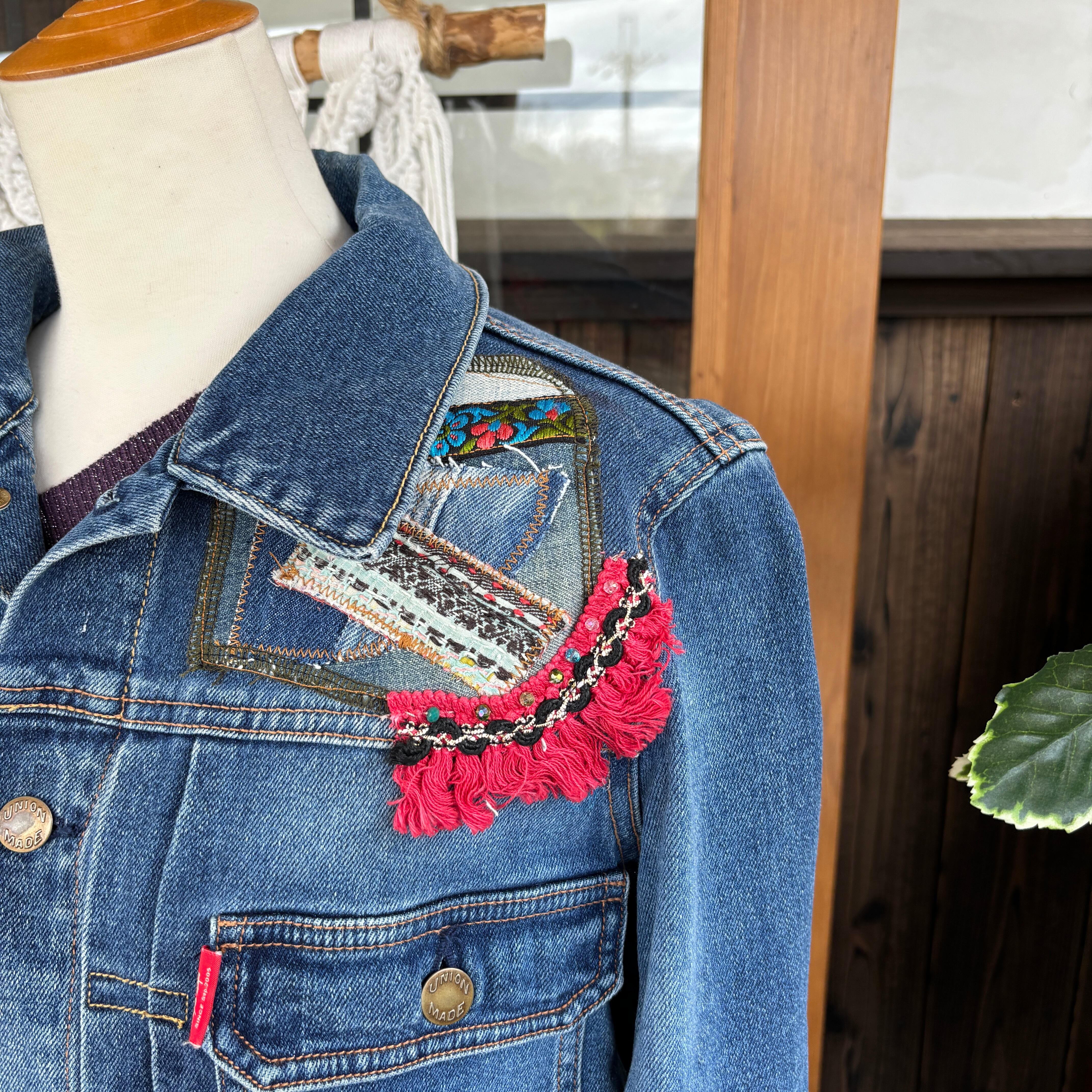 リメイクデニムカーロジージャン | アジアン雑貨ルチュ