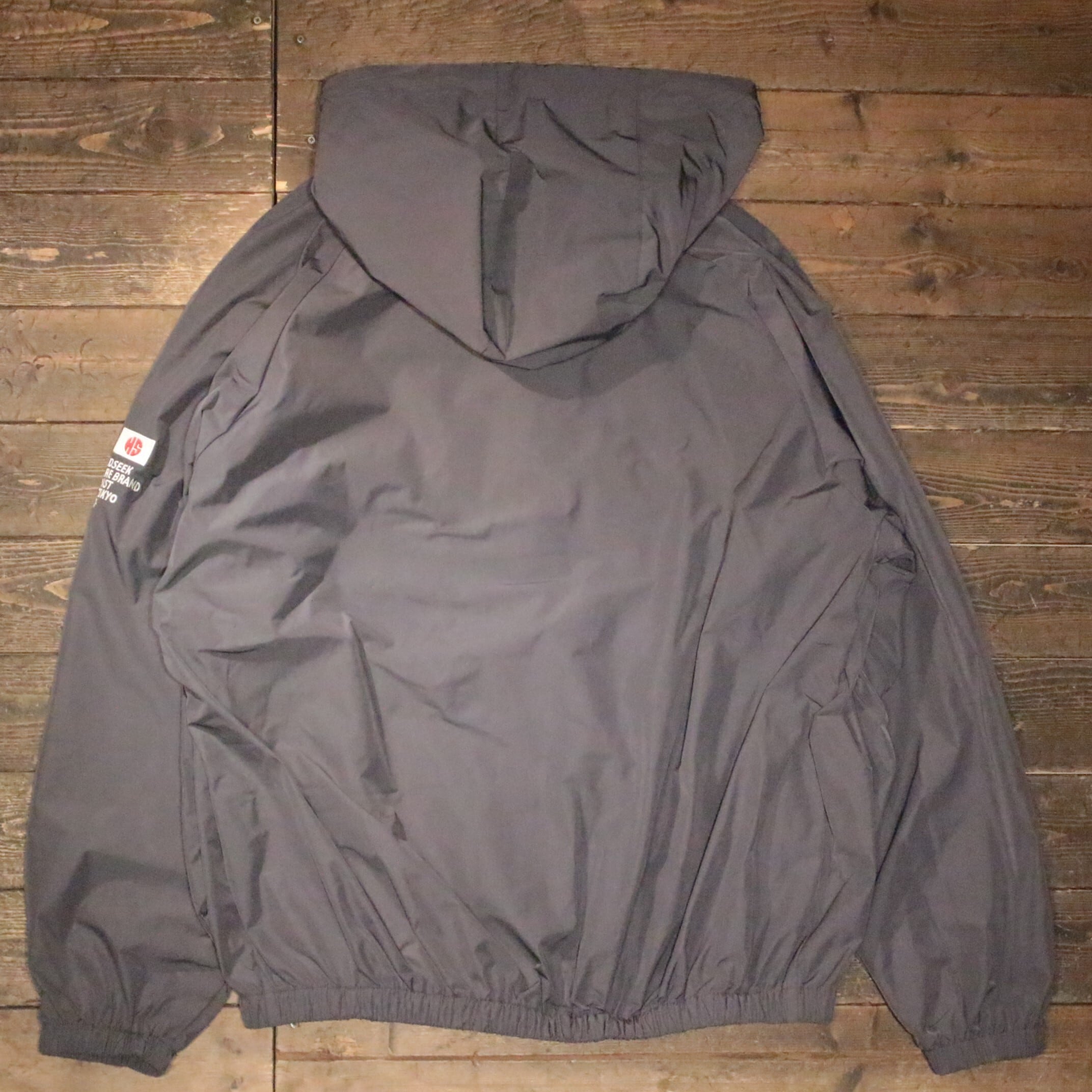 HIDE AND SEEK】Nylon Zip Hooded Jacket(26ss) -C.GRAY (ハイドアンド
