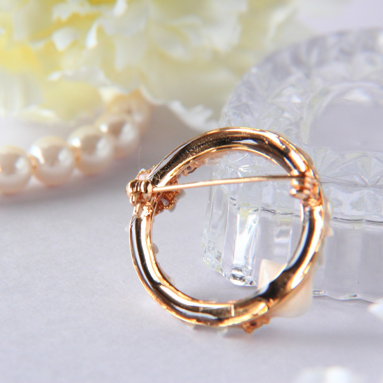 アジサイブローチ