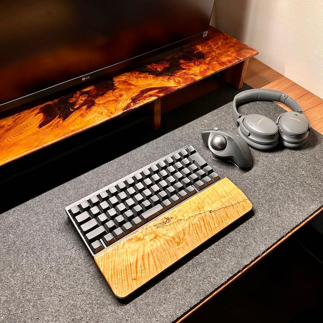 HHKB キーボード アームレスト パームレスト リストレスト 木製 天然木