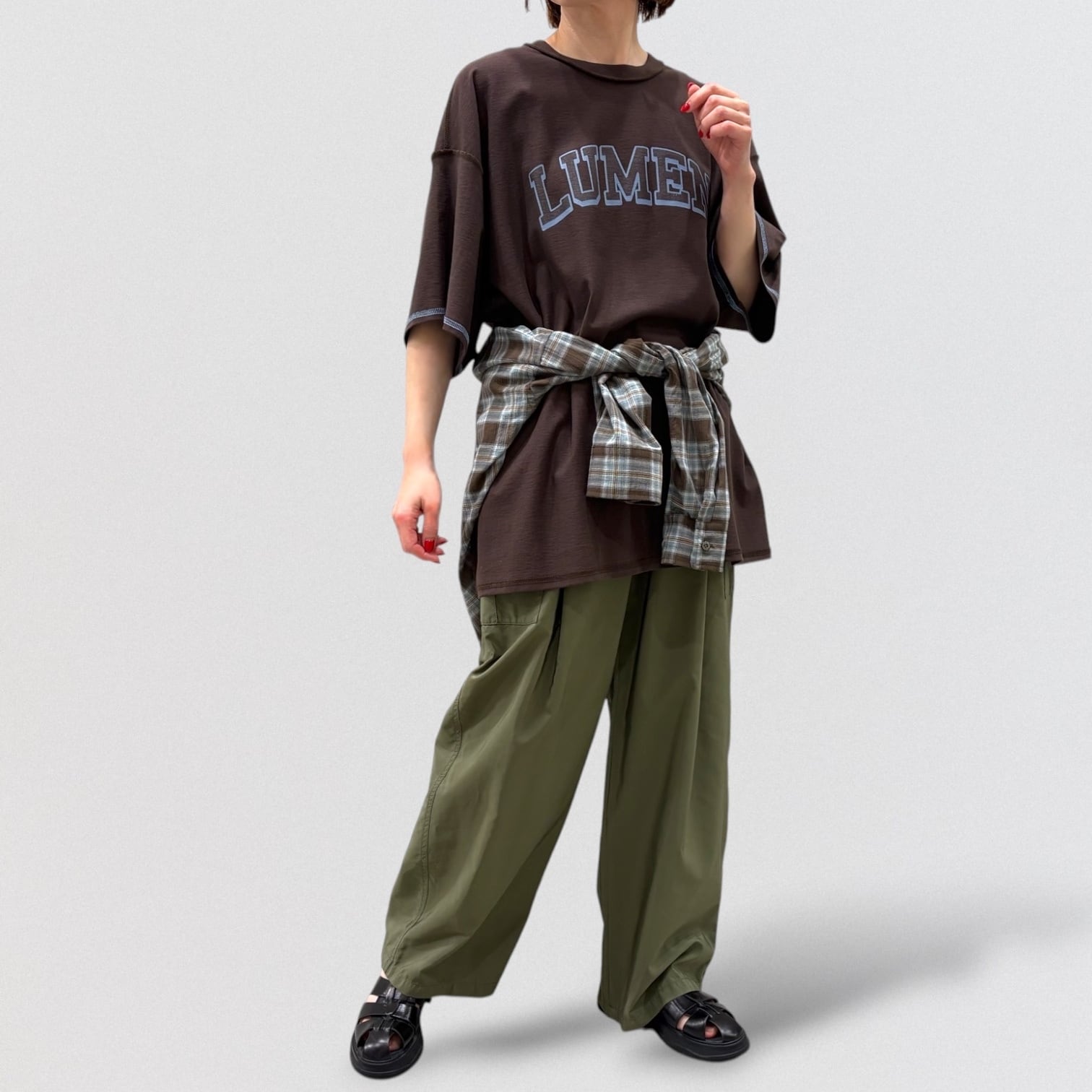 cafune cotton cupra cargo easy pants | CoCo Cuore