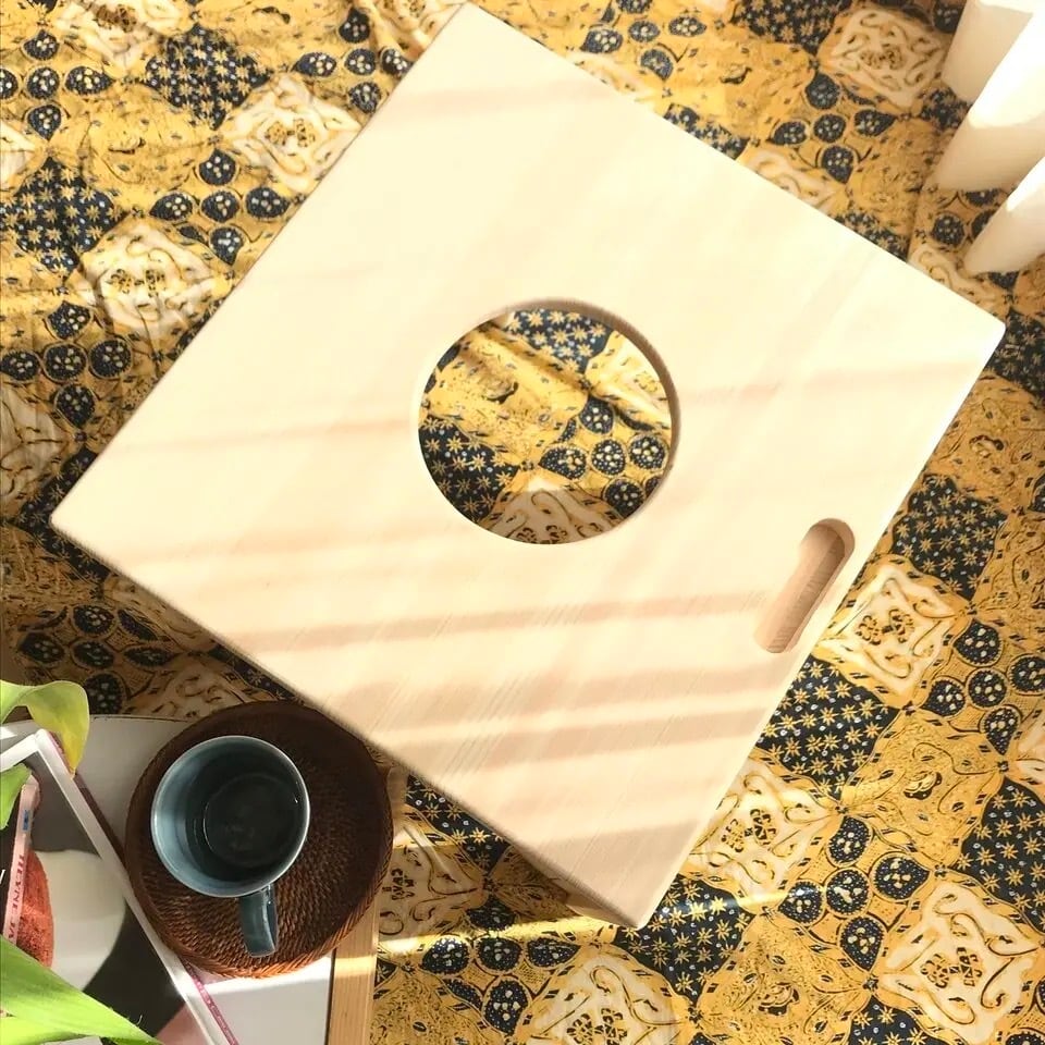 よもぎ蒸し専用椅子　座板取り外し式　ハンドメイド　国産ひのき材使用 よもぎ蒸し専用椅子 座板取り外し式 ハンドメイド 国産ひのき材