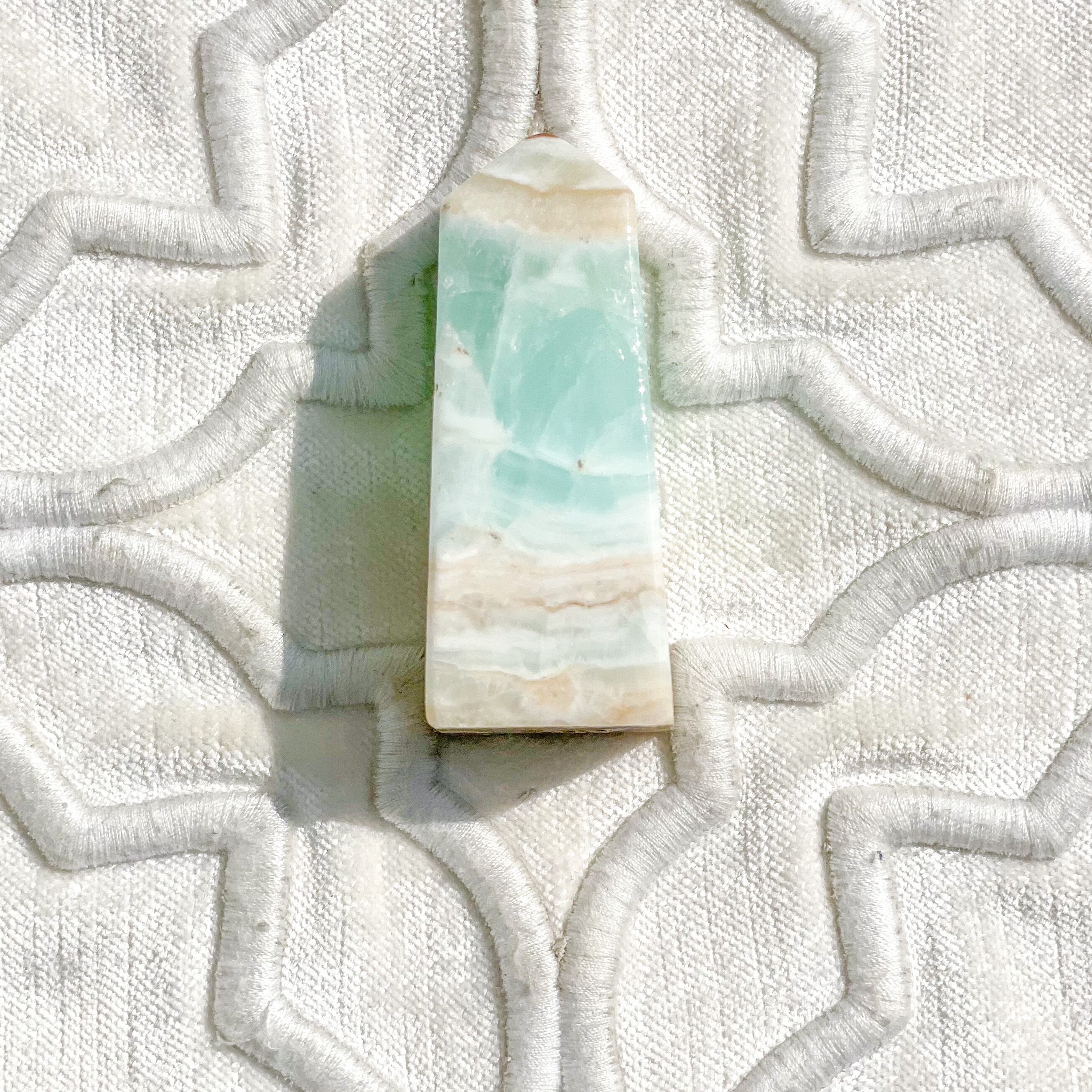 Caribbean Blue Calcite Tower 14 ✧ カリビアンブルーカルサイト