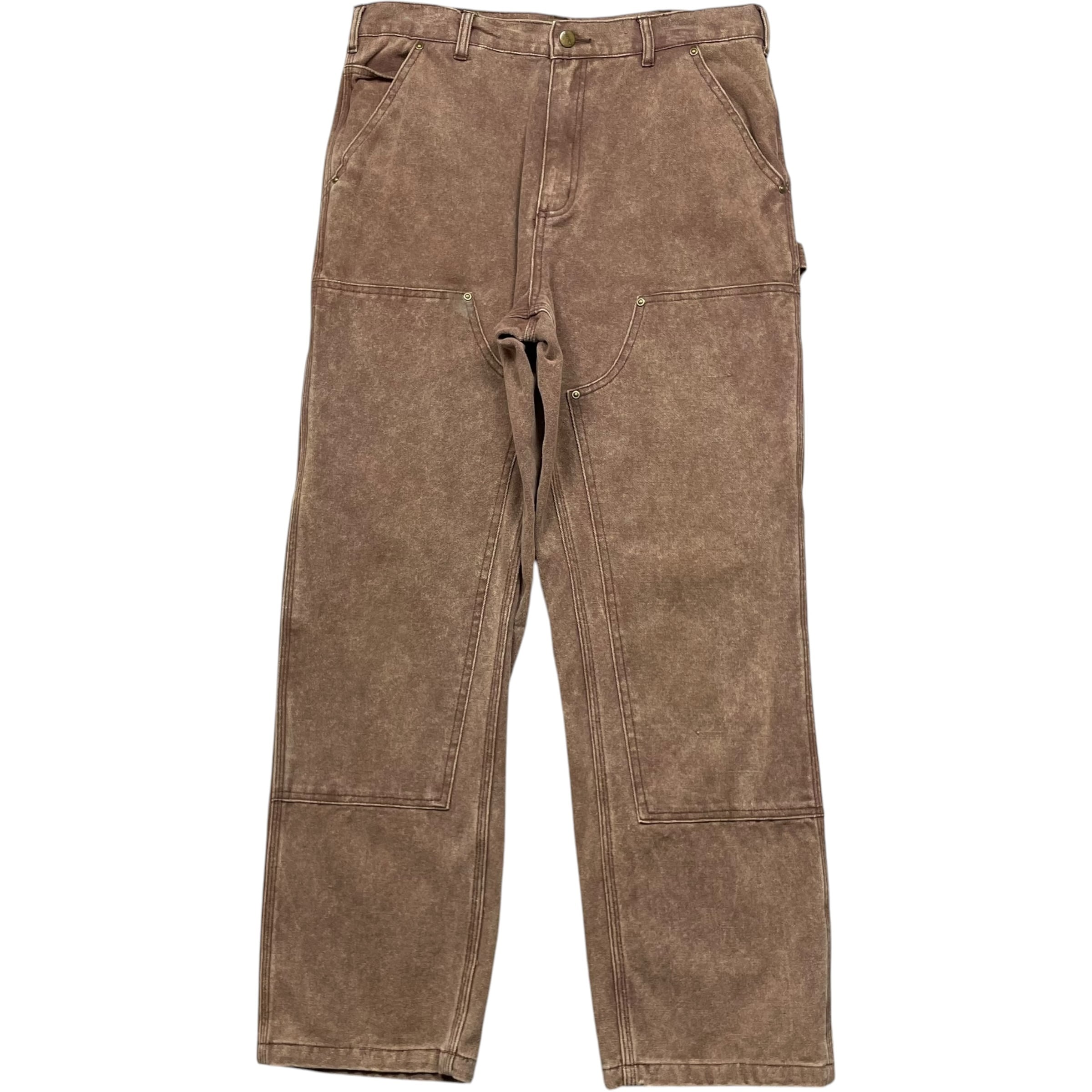 《実寸W34L30》Carhartt カーハート ダブルニー ワークパンツ ペインターパンツ フェード 雰囲気 no.10396