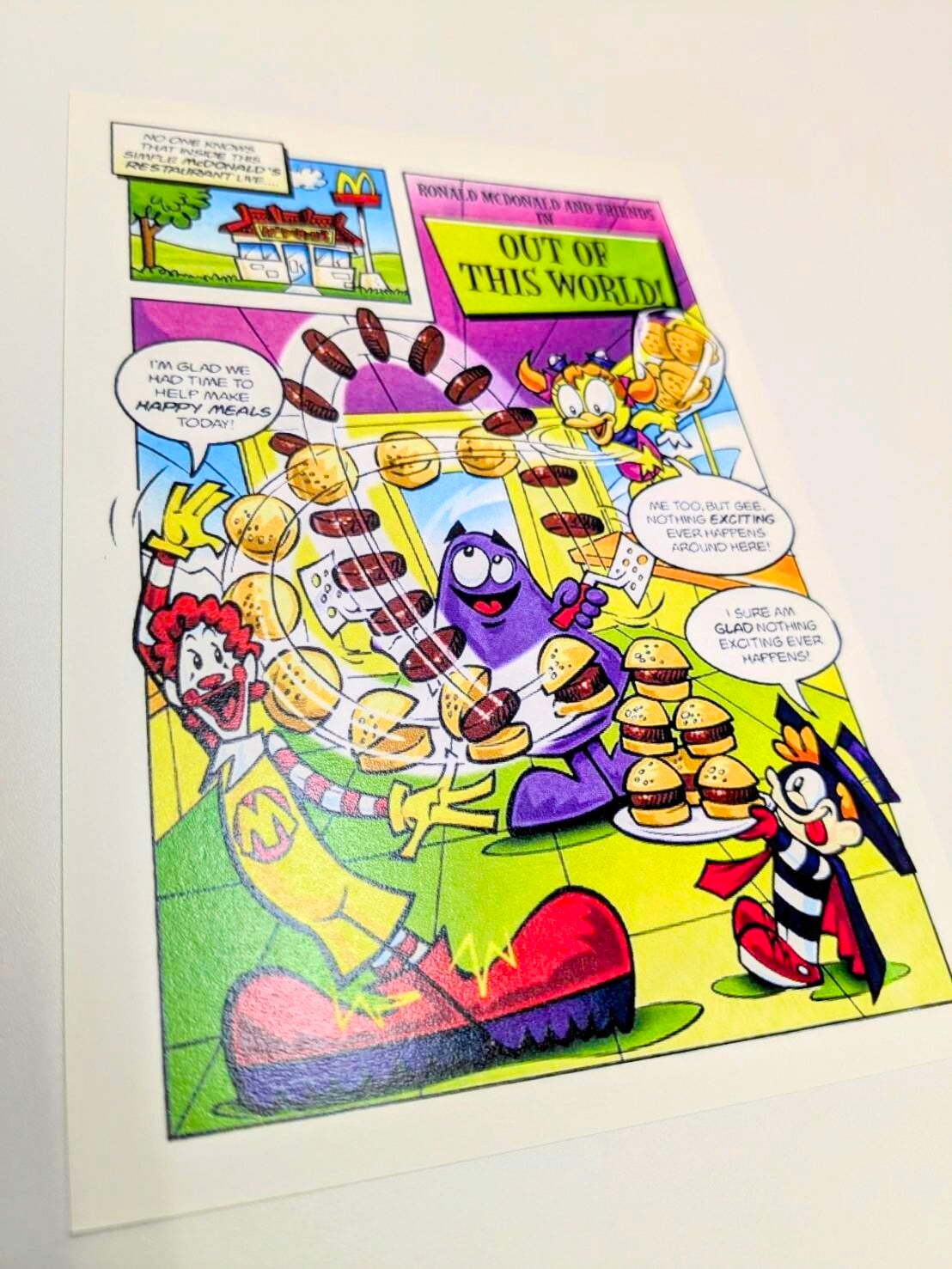 【 McDonald （マクドナルド） 】（AP0024）McDonaldComic   POST CARD ポストカード〚アメリカン雑貨 アメトイ〛