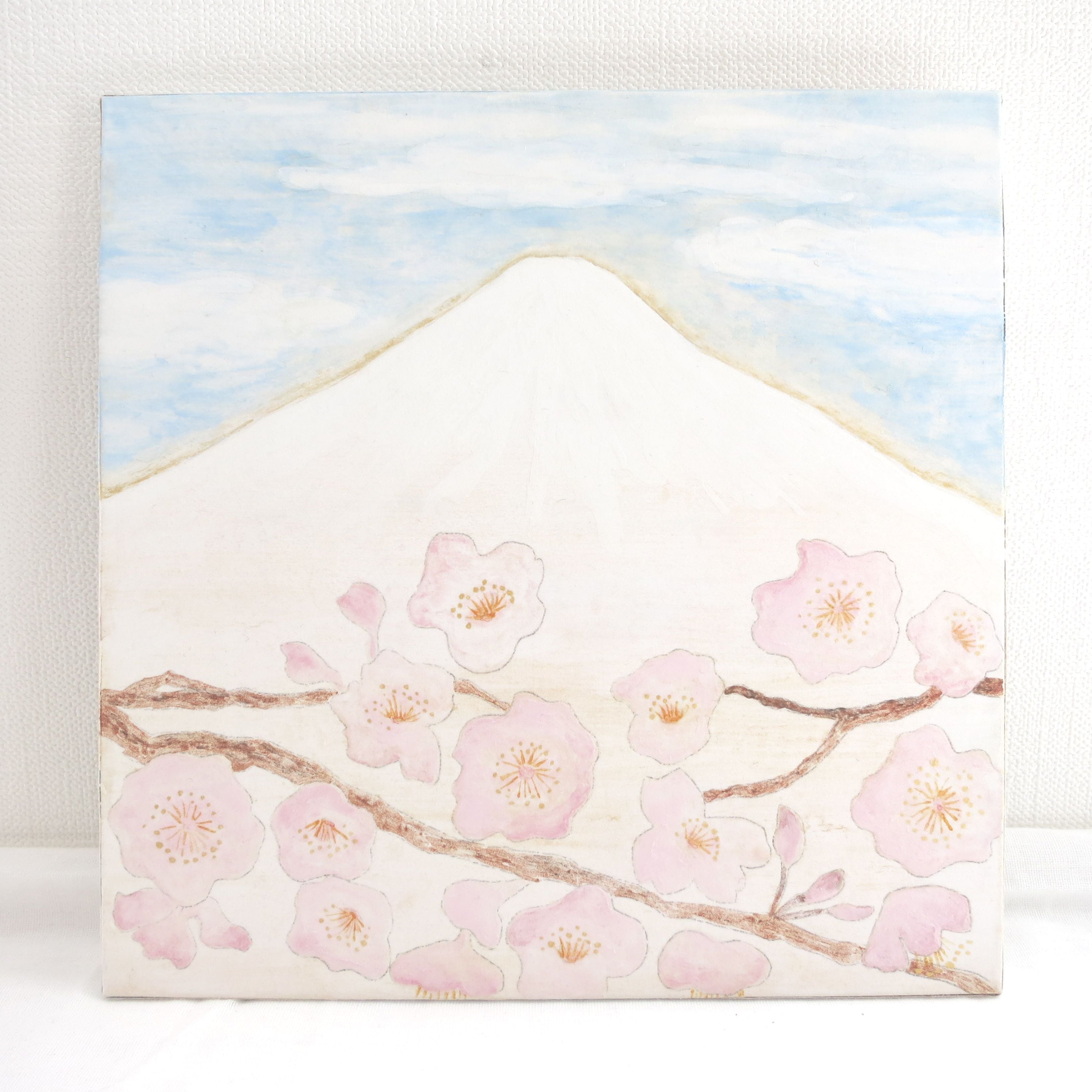 日本画 原画 富士山と桜 | morinonaka's gallery