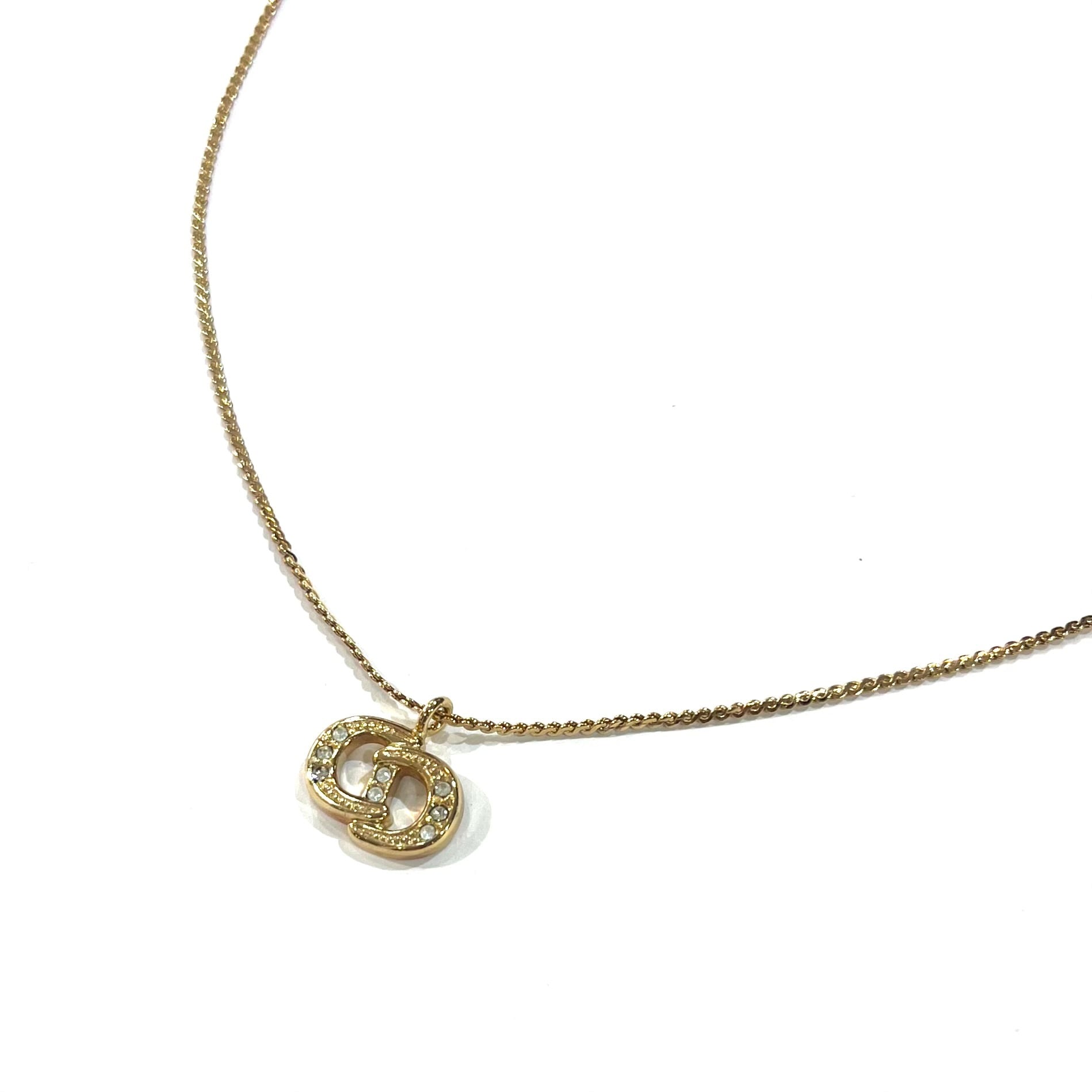 Christian Dior ネックレス】2468 ヴィンテージDIOR ロゴデザイン 一つ
