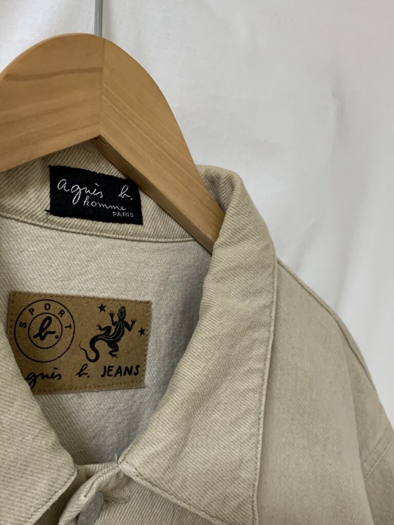 1980's Wide Silhouette Design Denim Jacket "agnès b."